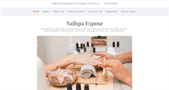 Desktop Screenshot of mynailspaexpose.com