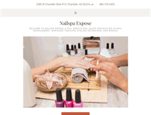 Tablet Screenshot of mynailspaexpose.com